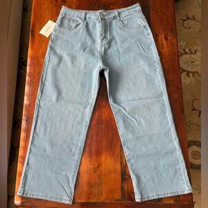 Deneva Women’s Light Blue Wide Leg Jeans